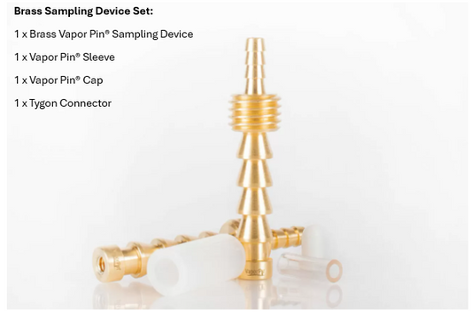 Brass Vapor Pin® Sampling Device / Set